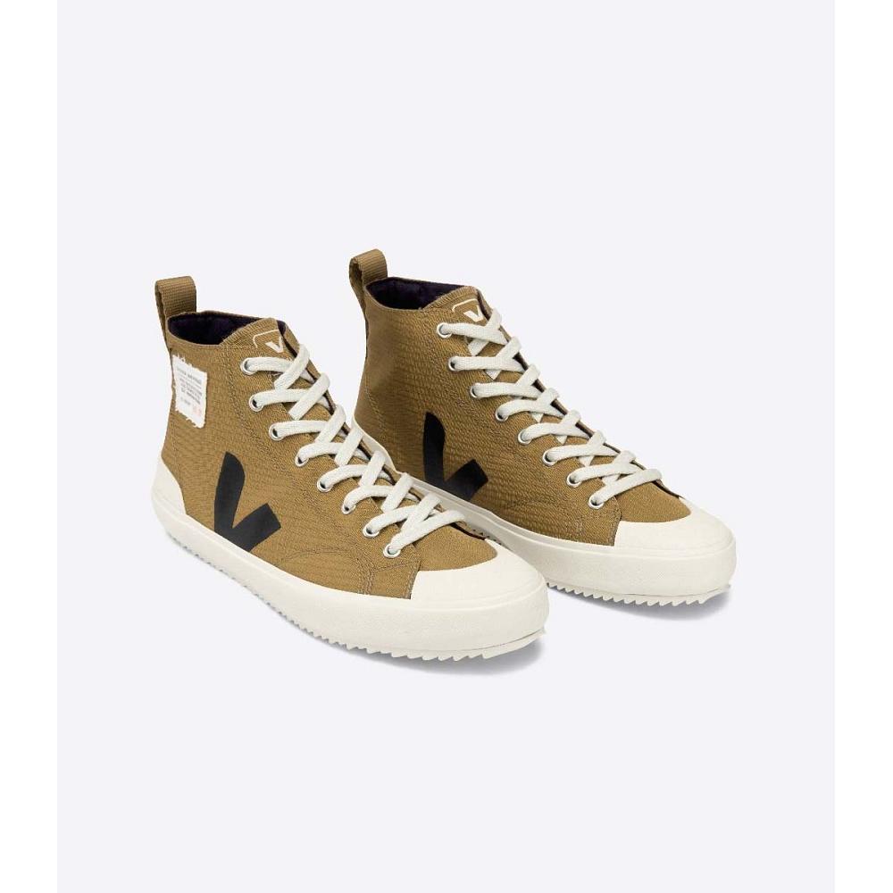 Men's Veja NOVA HL RIPSTOP High Tops Khaki | ZA 100JPQ